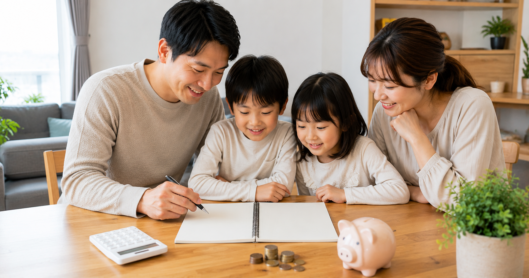 家族4人で年間30万円節約 家計管理の実録